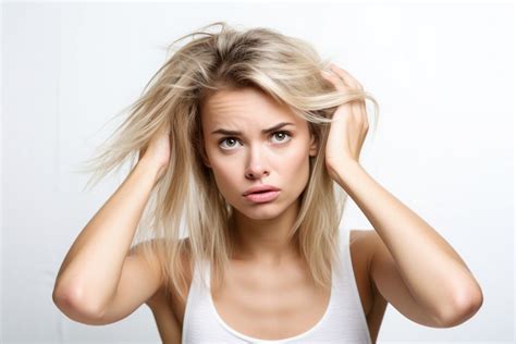 Woman Messy Hair Portrait Blonde Free Photo Rawpixel