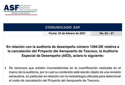 La ASF Se Retracta De Los Resultados Sobre El NACIM Mexiconomics