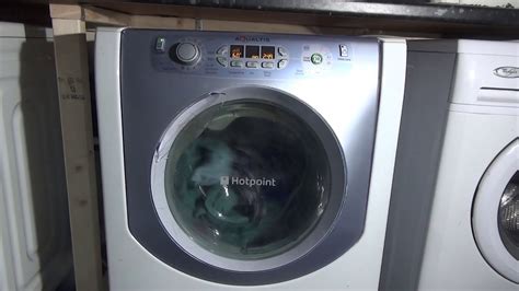 Hotpoint Aqualtis Aqm8f49u Washer Dryer Cotton Standard Eco 60 C Full Cycle Youtube