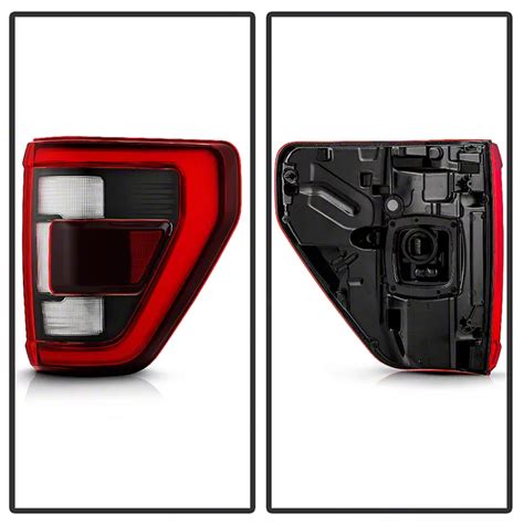 F 150 Black Appearance Package Oe Style Led Tail Light Chrome Housing Redclear Lens