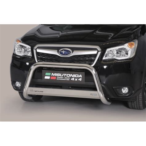 Misutonida Bull Bar Ø63mm inox srebrni za Subaru Forester 2013 2015 s