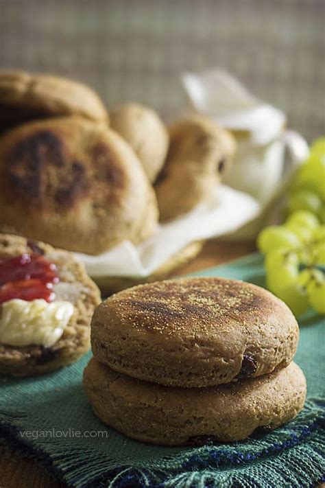 Vegan English Muffin Recipe With Cinnamon And Raisin Healthier Version