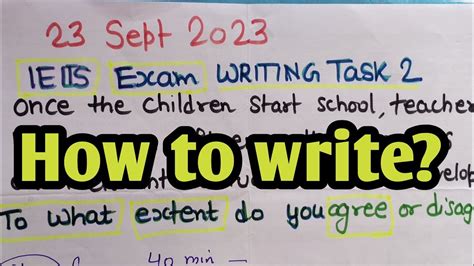 Ielts Writing Task2 To What Extent Agree Or Disagree Essay 23sept2023