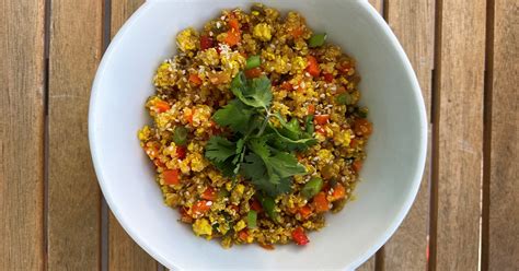 Peruvian-style Plant based Quinoa Chaufa with Scrambled Tofu and Vegetables | National Kidney ...