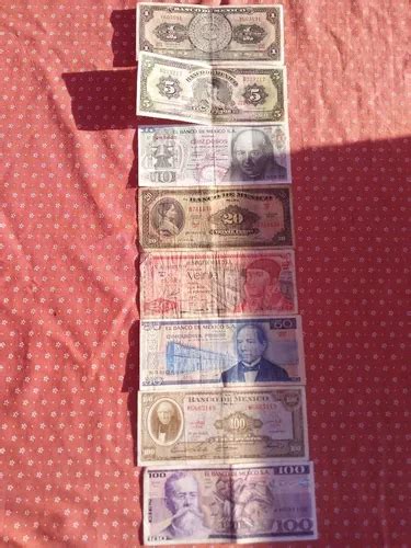 Billetes Antiguos Mexicanos Lote 8 Pzs Envio Gratis Meses Sin Intereses