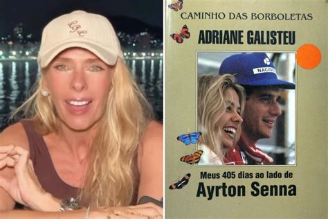 Livro De Adriane Galisteu Sobre Ayrton Senna é Vendido Por Preço Surpreendente O Segredo