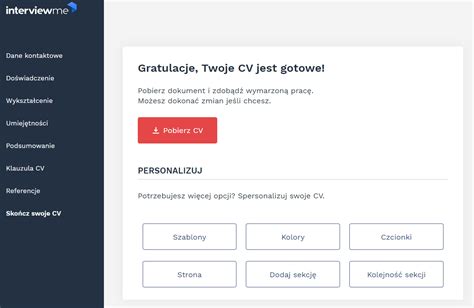 Puste CV do wypełnienia 20 wzorów CV do pobrania w PDF