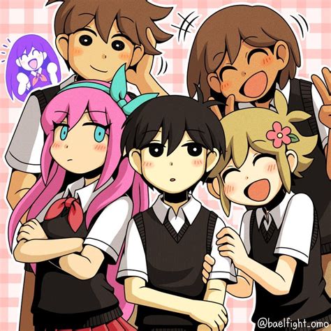 Sunny Basil Aubrey Kel Mari And 1 More Omori Drawn By Miya