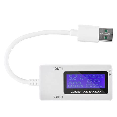 Mini Dual USB Current Voltage Tester USB Ammeter Charging Tester ...