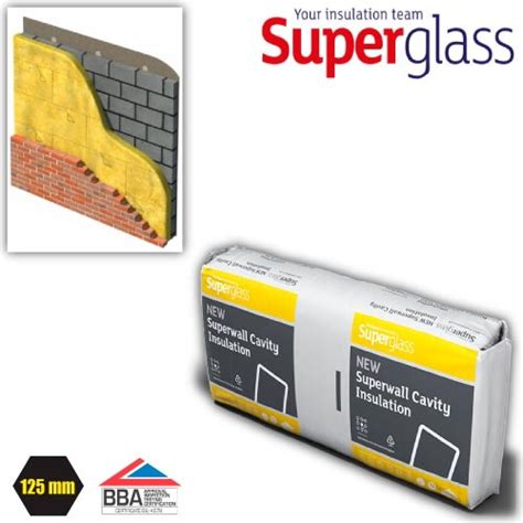 Superglass Superwall 32 Cavity Wall Batt 125mm Pack Of 4