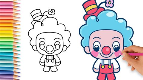 How To Draw So Cute Clown YouTube