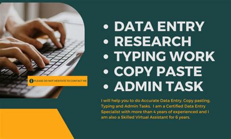 Do Accurate Data Entry Copy Paste Typing Work By Ravenvisualarts Fiverr