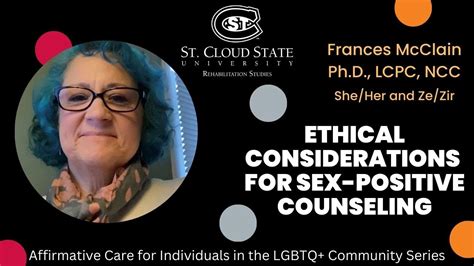 Dr Mac On Ethical Considerations For Sex Positive Counseling Youtube