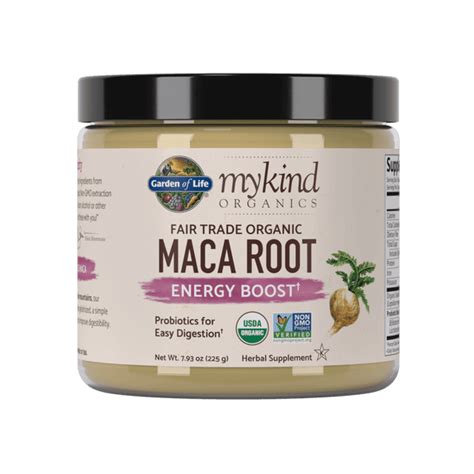 Poudre De Racine De Maca Mykind Organics G Garden Of Life Fr