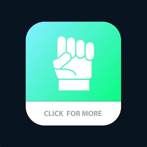 Freedom Hand Human Power Strength Mobile App Button Android And Ios