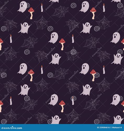 Halloween Seamless Pattern Stock Vector Illustration Of Seamless