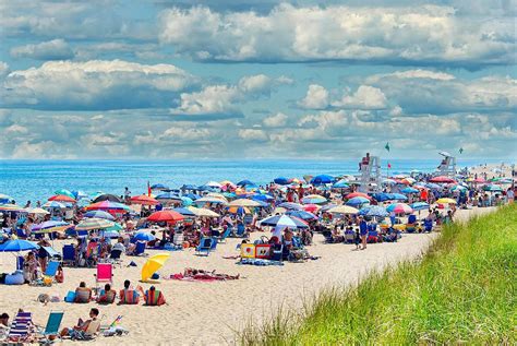 Mitchell Funk - East Hampton Beach - Glistening Light and Cumulus ...