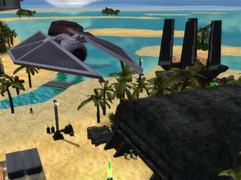 Tie Striker Flying Above Barracks Image Scarif Beach Mod For Star