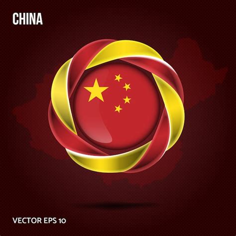 Fundo Da Bandeira Da China Vetor Premium