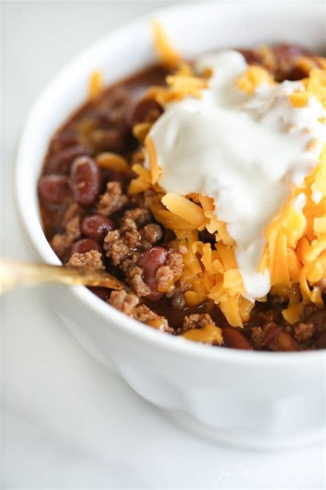 Easy Homemade Chili 10 Minute Recipe Julie Blanner