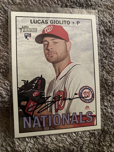 Topps Heritage High Number Lucas Giolito Rc For Sale