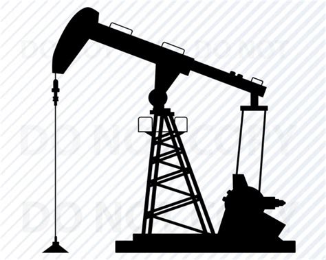 Oil Rig Svg Files For Cricut City Oil Pump Clipart File For Etsy