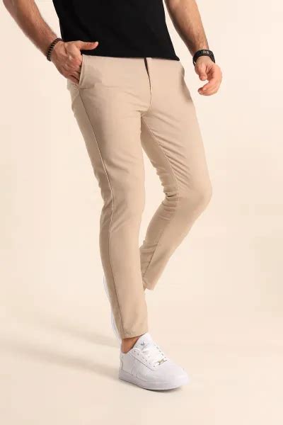 Bej Slim Fit Erkek Pantolon Modam Zbir Modamizbir