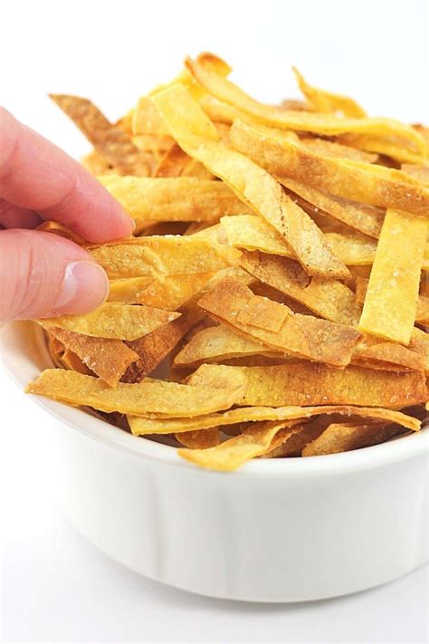 Quick And Easy Baked Tortilla Strips • Now Cook This