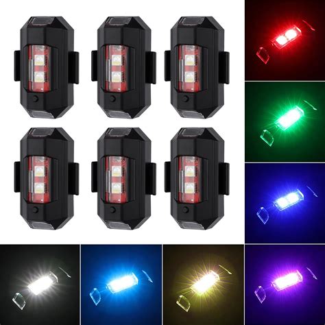 Amazon Lecart Pcs Led Anti Collision Strobe Lights Battery