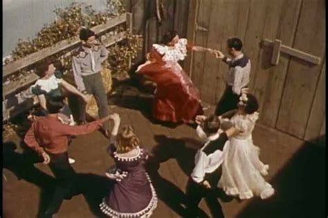 A Square Dance Group Known As The Forty Niners Perform A Visiting Dance