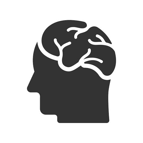 El Icono Del Cerebro Humano Vector Premium