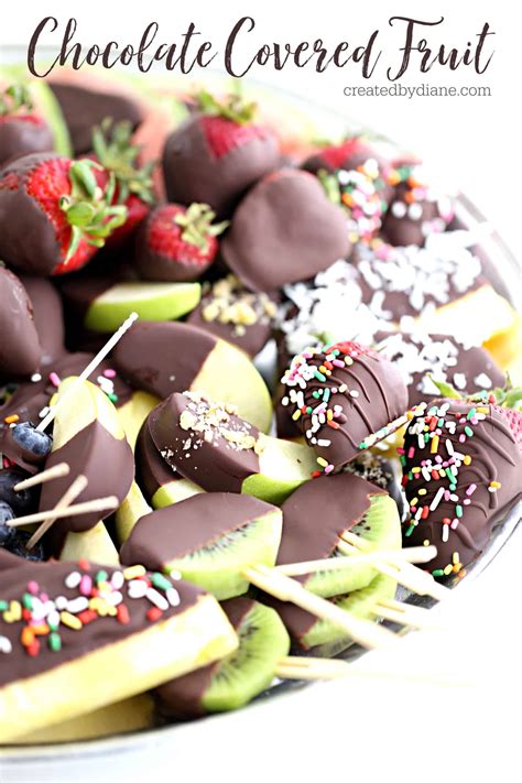 Chocolate Covered Fruit | Created by Diane