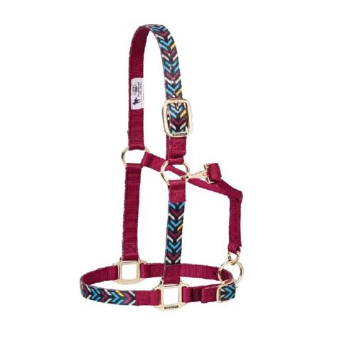 Weaver Leather Adjustable Patterned Nylon Horse Halter Insignia Average