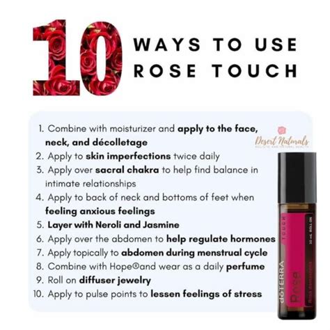 DoTERRA Rose Touch Roller Desert Naturals Dawn Goehring