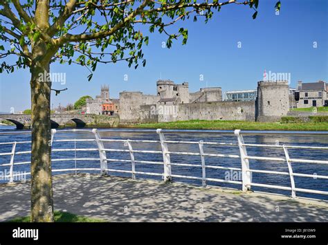 Ireland County Limerick Limerick City St Johns Castle And River