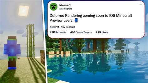 Minecraft Bedrock IOS Deferred Rendering Shaders COMING SOON NEWS