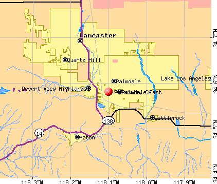 Palmdale, California Map