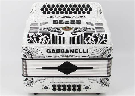 Gabbanelli M400 White Pearl Gabbanelli Accordions