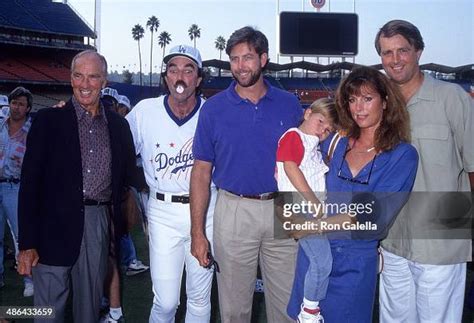 Actor Tom Selleck, father Robert, brother Daniel, sister Martha and... News Photo - Getty Images