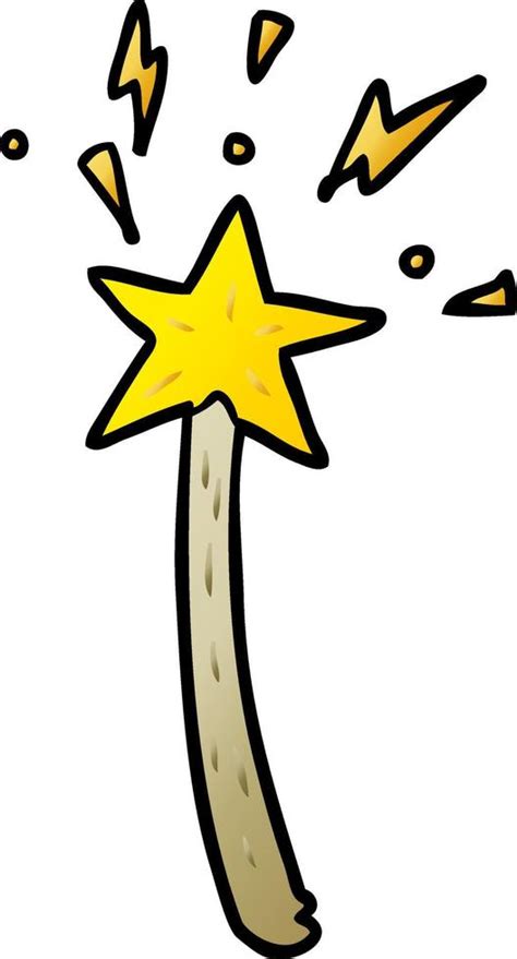 Cartoon Magic Star Wand 12398233 Vector Art At Vecteezy