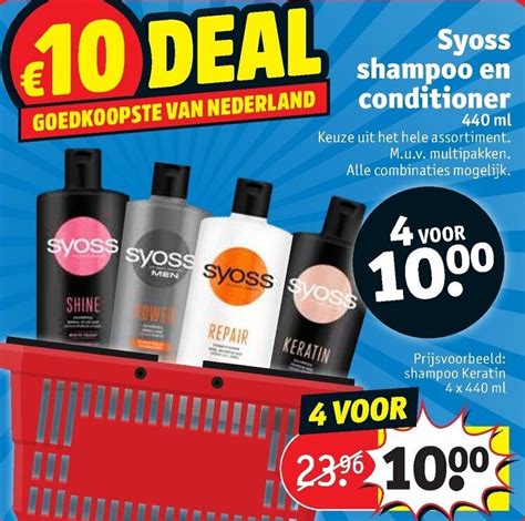 Syoss Shampoo En Conditioner 440ml Aanbieding Bij Kruidvat