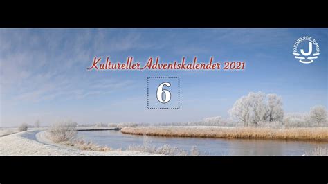 Türchen 6 des kulturellen Adventskalenders 2021 des Kulturkreises Jümme