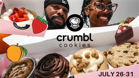 Crumbl Cookies Strawberries N Cream Peach Cobbler Sea Salt Toffee