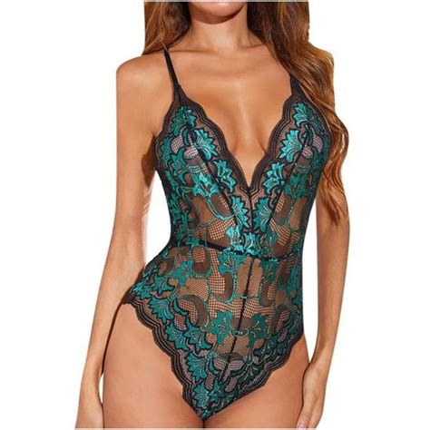 Femmes Sexy Lingerie V Tements De Nuit Sous V Tements Intimes Dentelle