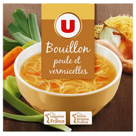 Bouillon à la poule et aux vermicelles U 2 x 30 cl La Belle Vie