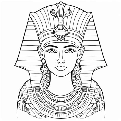 Premium Ai Image Vector Ancient Egypt God Vintage Logo Line Art