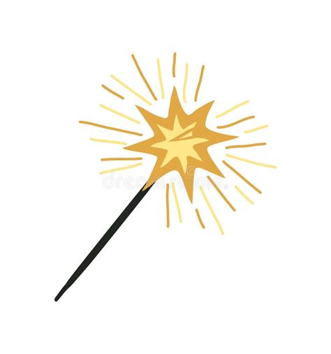 Magic wand illustration stock vector. Illustration of isolated - 293753092