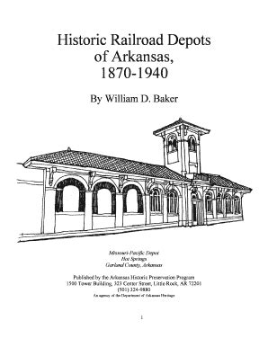 Fillable Online Historic Railroad Depots Fax Email Print PdfFiller