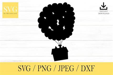 Up House Svg Carl and Ellie Balloon Up Balloon House Svg - Etsy Canada