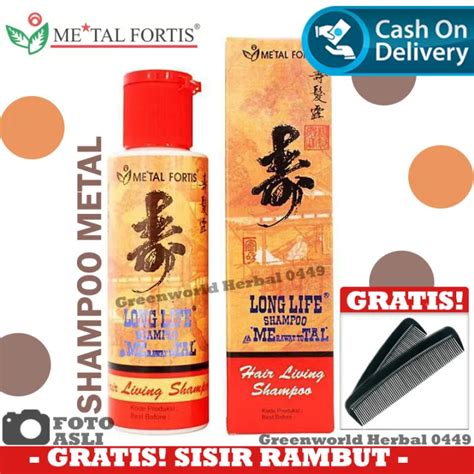 Shampo Metal Fortis Shampo Sampo Shampoo Metal Long Life